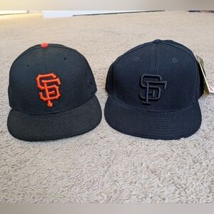 Bundle/lot of 2 SF Giants Baseball Caps/Hats 7 3/8